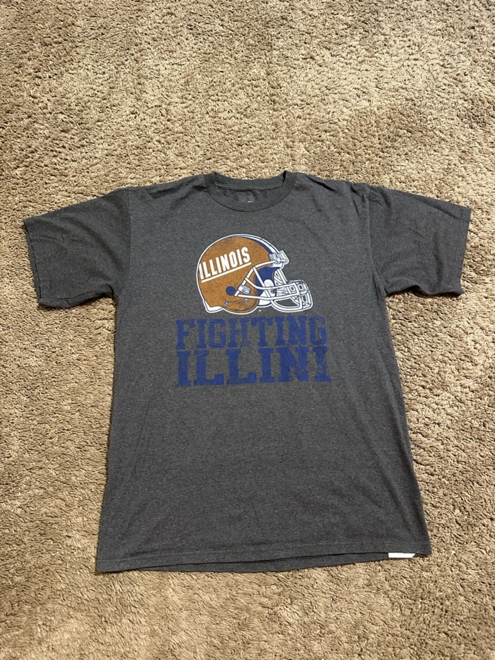 Vintage NCAA Illinois University “triple grey” shirt 00s size large